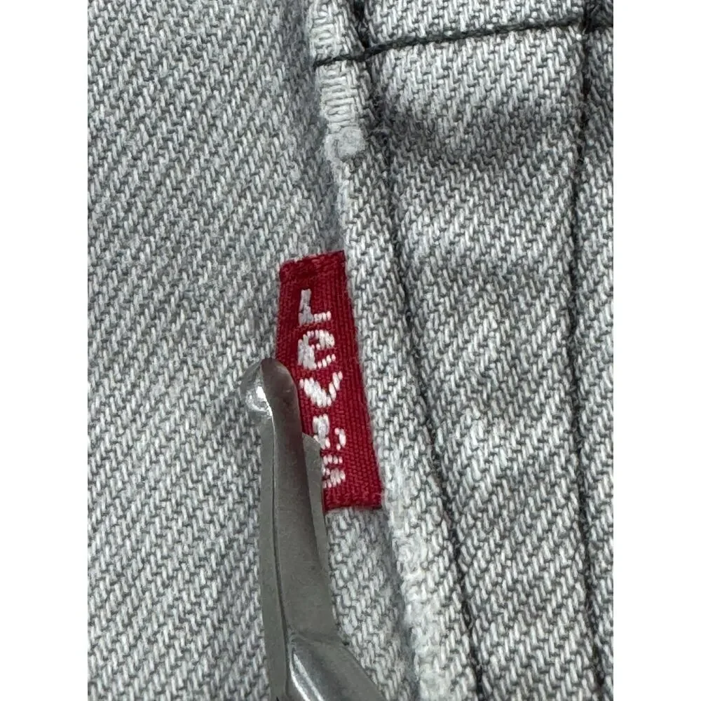 Gray Levi's 501 Men's Jeans 38x30 Straight Leg Button Fly Denim Pants